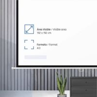 Miniatura 4 de PANTALLA PROYECCION IGGUAL 200X200 MURAL