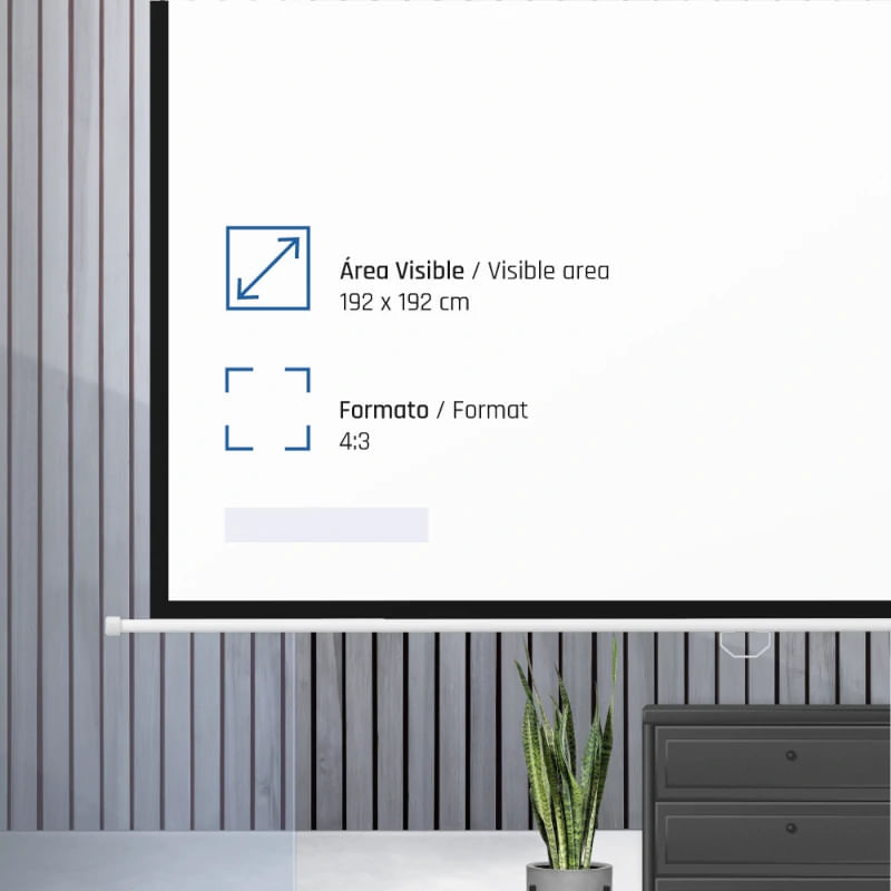 PANTALLA PROYECCION IGGUAL 200X200 MURAL - Imagen 4 de 7