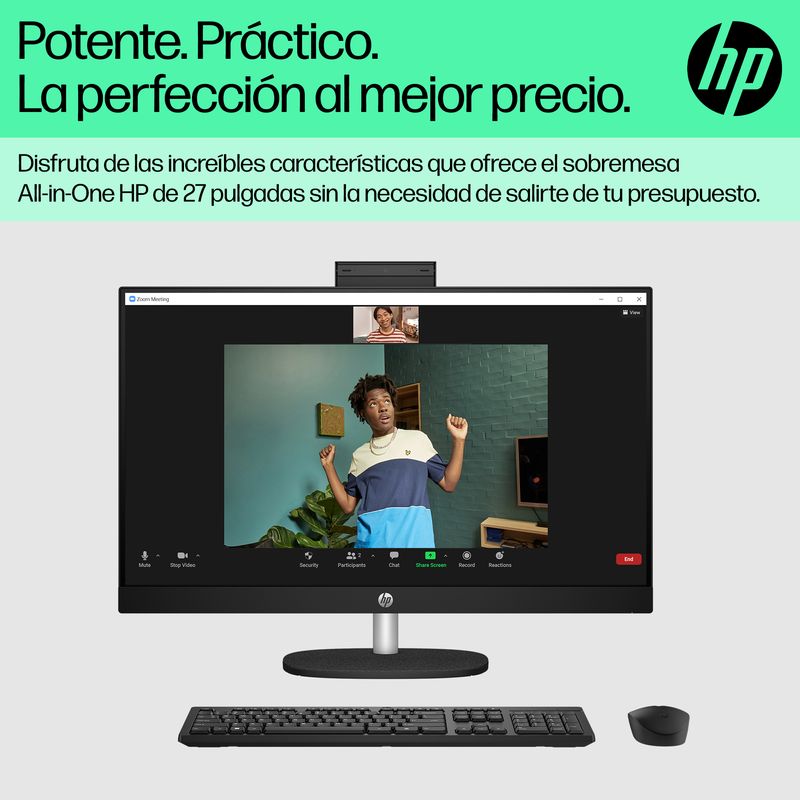 PC HP AIO 27-CR0090NS i5-1334U 16GB 512GB 27"FHD FreeDOS - Imagen 8 de 11