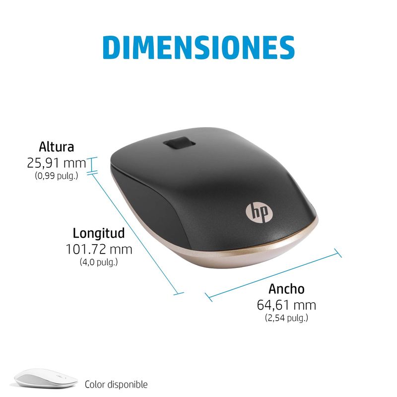 RATON HP 410 SLIM PLATEADO INALAMBRICO - Imagen 9 de 12