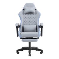 Miniatura 2 de SILLA GAMER MARS GAMING MGCXFSBL FABRIC RECLINABLE REPOSAPIES EXTENSIBLE DISE??O TEXTIL AZUL PLATA