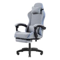 Miniatura 6 de SILLA GAMER MARS GAMING MGCXFSBL FABRIC RECLINABLE REPOSAPIES EXTENSIBLE DISE??O TEXTIL AZUL PLATA