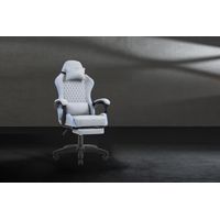 Miniatura 11 de SILLA GAMER MARS GAMING MGCXFSBL FABRIC RECLINABLE REPOSAPIES EXTENSIBLE DISE??O TEXTIL AZUL PLATA