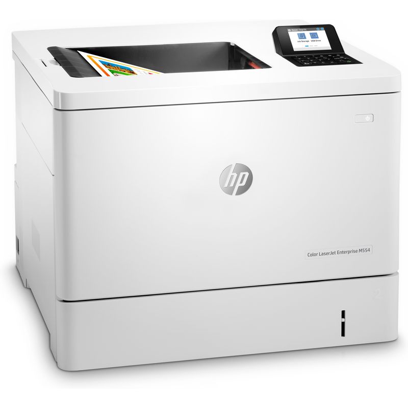 HP Color LaserJet Enterprise Impresora HP Color LaserJet Enterprise M554dn, Estampado, Impresión desde USB frontal - Imagen 4 de 7