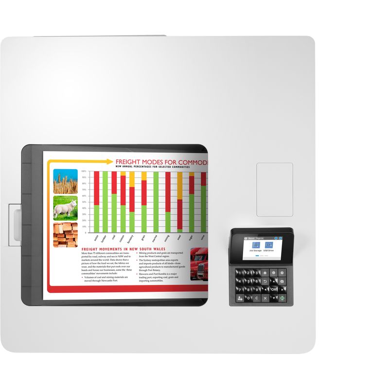 HP Color LaserJet Enterprise Impresora HP Color LaserJet Enterprise M554dn, Estampado, Impresión desde USB frontal - Imagen 6 de 7