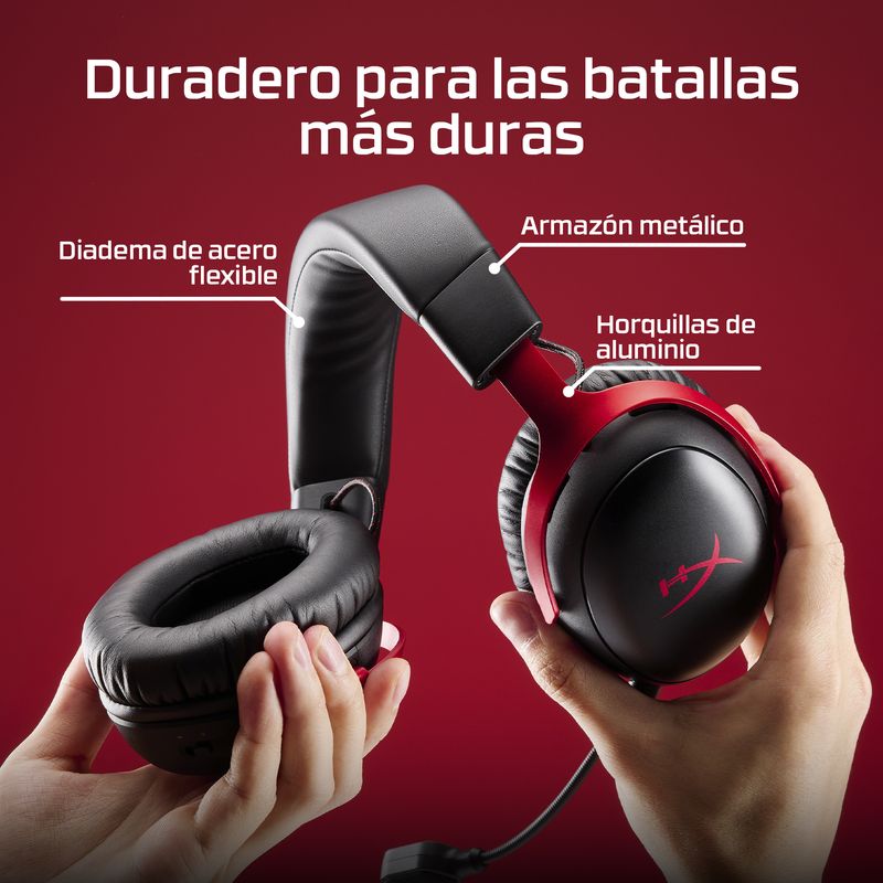 HP HYPERX CLOUD III S BLACK - GAMING HEADSET - A59YZAA - Imagen 10 de 17