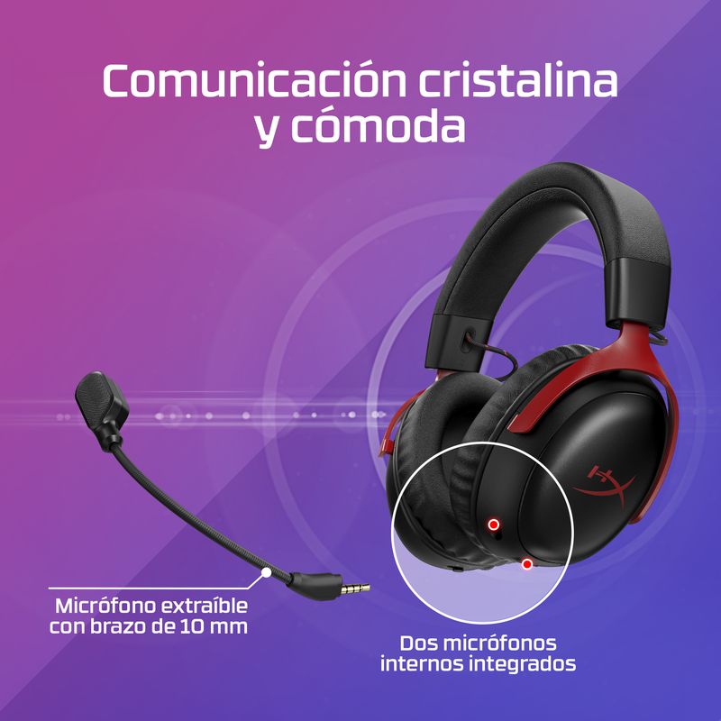 HP HYPERX CLOUD III S BLACK - GAMING HEADSET - A59YZAA - Imagen 11 de 17