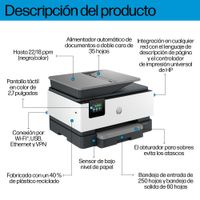 Miniatura 5 de HP OfficeJet Pro Multifunción A4Wifi Thermal Inkjet Dúplex OfficeJet Pro 9120b Inalámbrico All-in-One Color Impresora, Impresión a doble cara; Copiado