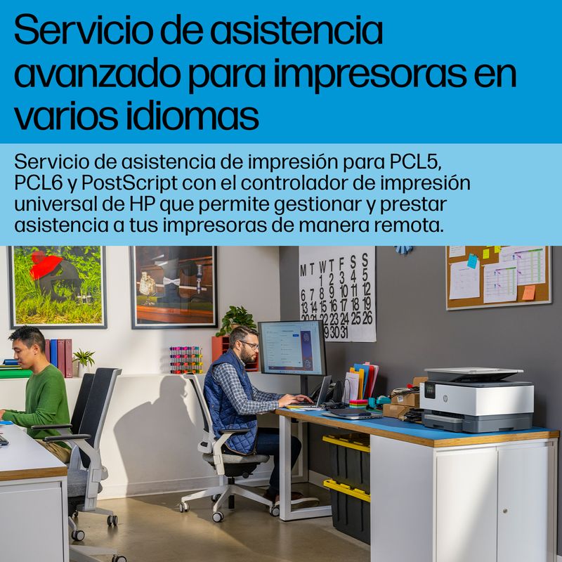 HP OfficeJet Pro Multifunción A4Wifi Thermal Inkjet Dúplex OfficeJet Pro 9120b Inalámbrico All-in-One Color Impresora, Impresión a doble cara; Copiado - Imagen 7 de 19