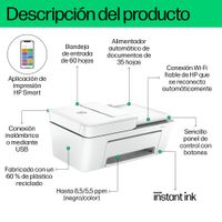 Miniatura 5 de Impresora HP DeskJet 4220e Blanca Multifunción WiFi con Instant Ink
