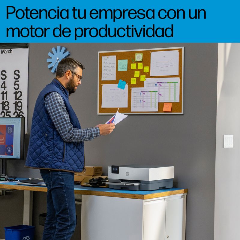 HP OfficeJet Pro Multifunción A4Wifi Thermal Inkjet Dúplex OfficeJet Pro 9110b Inalámbrico Color Impresora, Impresión a doble cara - Imagen 7 de 14