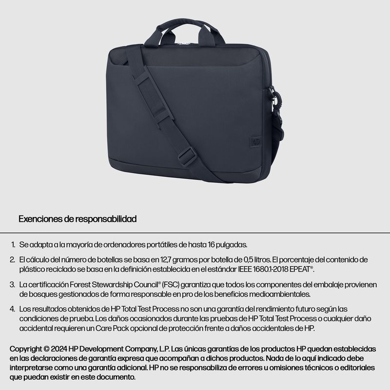 HP EVDAY 16 ODYSSEY GRAY LAPTOPBRIEFCASE - Imagen 6 de 11