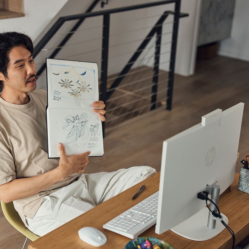 PC HP AIO 24-CR0040NS i3-1315U/8GB/512GB/23,8"/W11H - Imagen 17 de 19