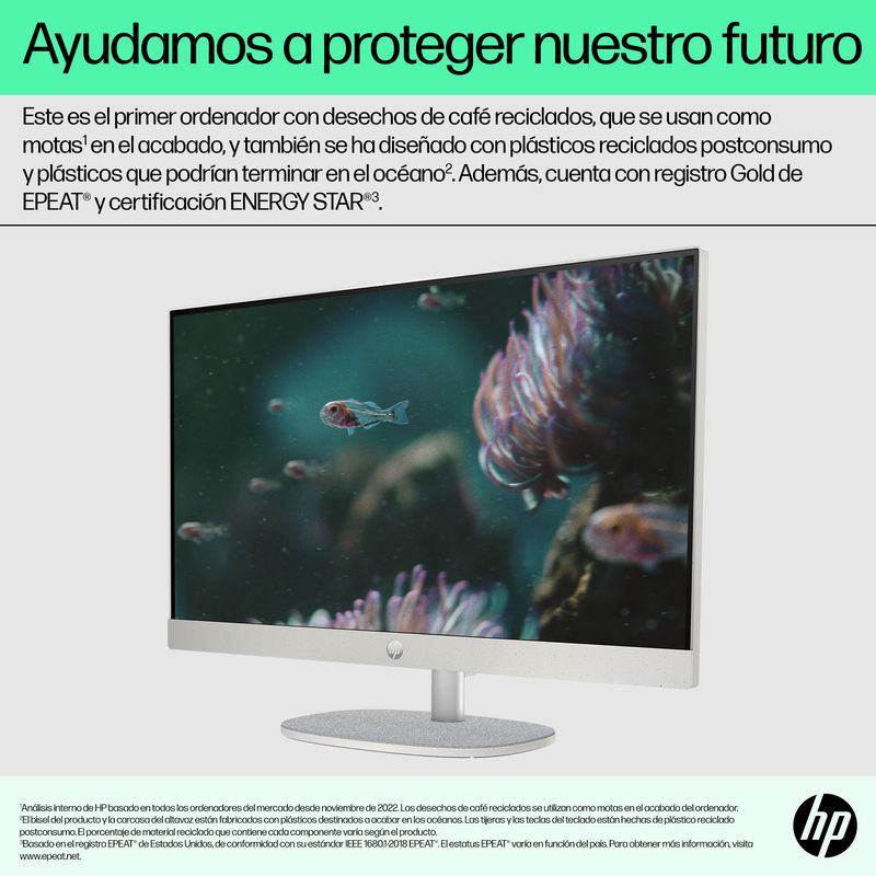 PC HP AIO 24-CR0130NS i5-1334U 16G 512G 23,8" FREEDOS - Imagen 13 de 15