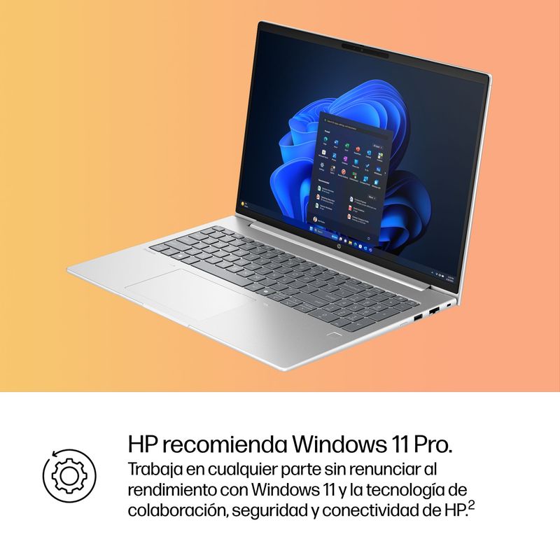 PORTATIL HP PROBOOK 4 G1IR 40.6 CM (16") , WUXGA, INTEL CORE 5 120U, 16 GB, 512 GB SSD, PIKE SILVER, WINDOWS 11 PRO - Imagen 8 de 22