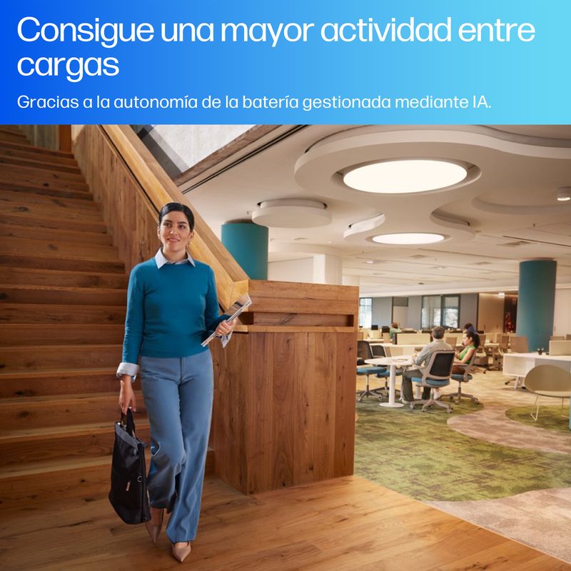 PORTATIL HP ELITEBOOK X FLIP G1I 35.6 CM (14") TOUCHSCREEN CONVERTIBLE COPILOT+ PC 2 IN 1 , WUXGA, INTEL CORE ULTRA 5 226V, 16 GB, 512 GB SSD, GLACIER - Imagen 6 de 14