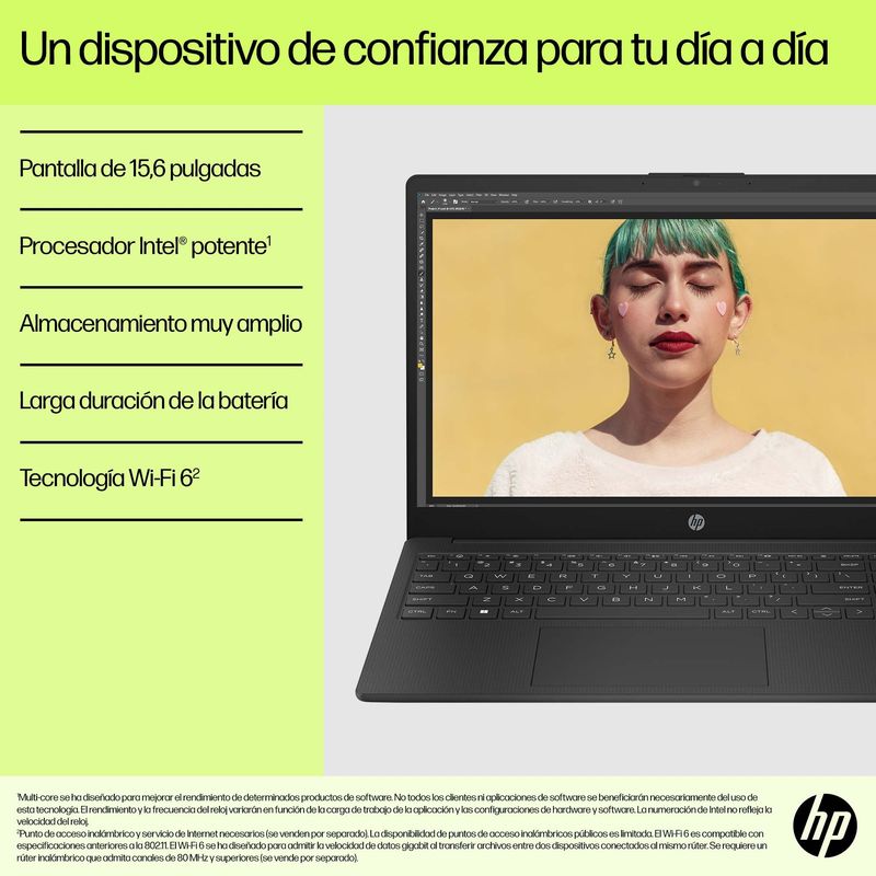 PORTATIL HP 15-fd0356ns i7-1355U 8GB 512GB SSD 15,6"FHD FREEDOS BLUE - Imagen 5 de 7