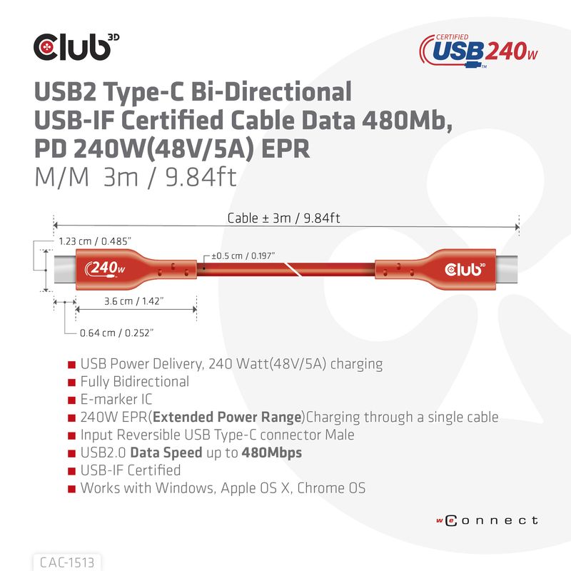 CLUB3D Cables CAC-1513 - Imagen 9 de 15