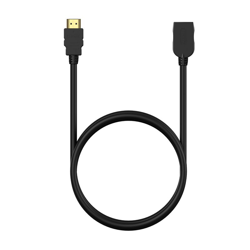 AISENS Cable HDMI V2.0 Prolongador Premium Alta Velocidad / Hec 4K@60Hz 18Gbps, A/M-A/H, Negro, 5.0M - Imagen 4 de 4