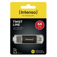 Miniatura 4 de Intenso 3539490 Lápiz USB 3.2 64Gb Twist Line A+C