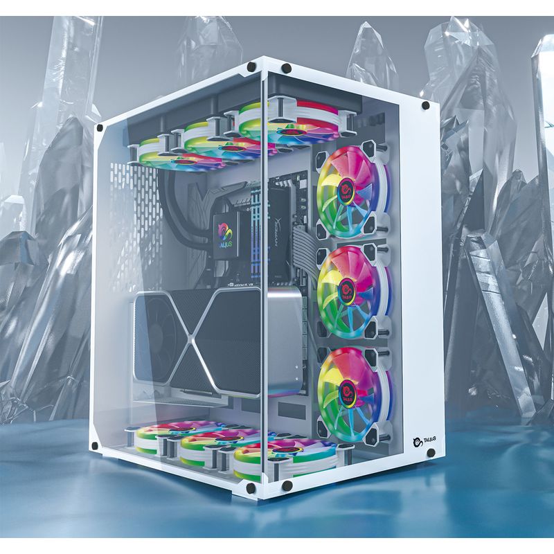 CAJA TALIUS GAMING CRONOS FROST RGB - BLANCA - Imagen 5 de 10