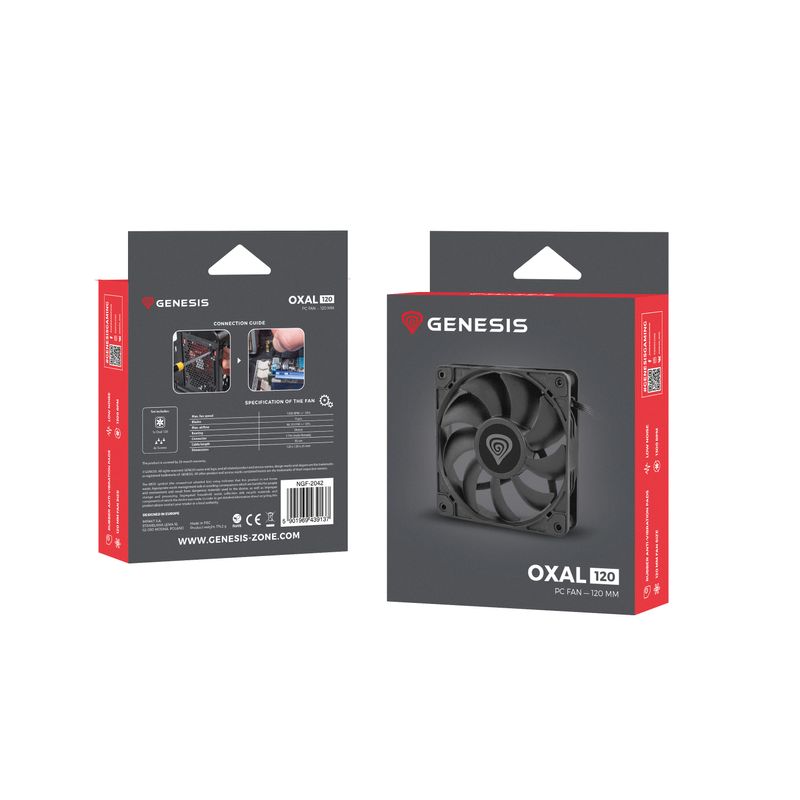 VENTILADOR GENESIS OXAL 120 ALTO RENDIMIENTO - Imagen 3 de 6