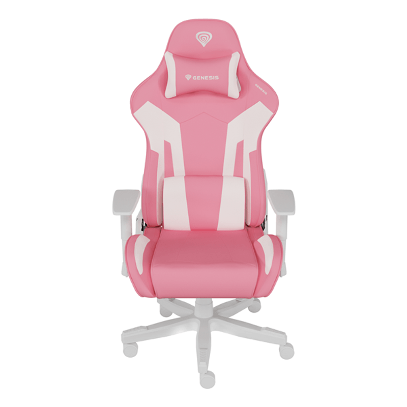 SILLA GAMING GENESIS NITRO 710 GASLIFT 4 150KG ROSA-BLANCO - Imagen 1 de 16