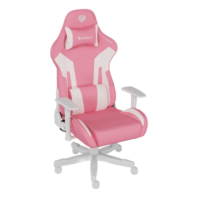 SILLA GAMING GENESIS NITRO 710 GASLIFT 4 150KG ROSA-BLANCO - Imagen 5 de 16