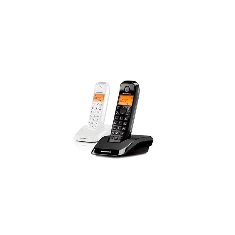 MOTOROLA S1202 Telefono DECT DUO Blanco / Negro - Imagen 2 de 2