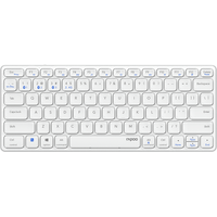 Miniatura 1 de TECLADO RAPOO WIRELESS Y BLUETOOTH E9600M 2.4GHz BT 3.0 5.0 DISE??O ULTRAFINO COMPACTO BATERIA GRI