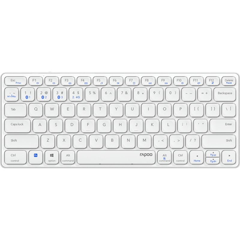 TECLADO RAPOO WIRELESS Y BLUETOOTH E9600M 2.4GHz BT 3.0 5.0 DISE??O ULTRAFINO COMPACTO BATERIA GRI - Imagen 1 de 4