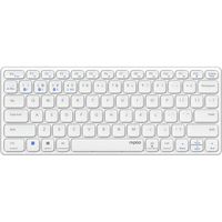 Miniatura 2 de TECLADO RAPOO WIRELESS Y BLUETOOTH E9600M 2.4GHz BT 3.0 5.0 DISE??O ULTRAFINO COMPACTO BATERIA GRI