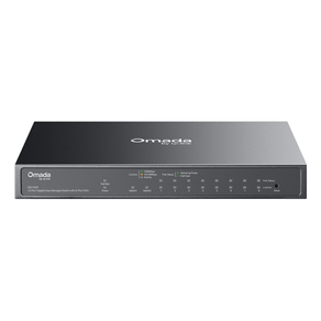 SWITCH SEMIGESTIONABLE TP-LINK OMADA ES210GP 10P 9xLAN 1Gb 8xPoE+ 1x COMBO SFP RJ45 METAL