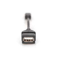 Miniatura 4 de USB 2.0 adapter cable  OTG  type mini B - A M/F  0.2m  USB 2.0 conform  bl