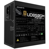 Miniatura 6 de Fuente Alimentación 850W GIGABYTE  UD850GM PG5 V2 Fuente de Alimentación – PCIe Gen 5.1, 80 PLUS Gold, Diseño completamente modular, Ventilador de 120