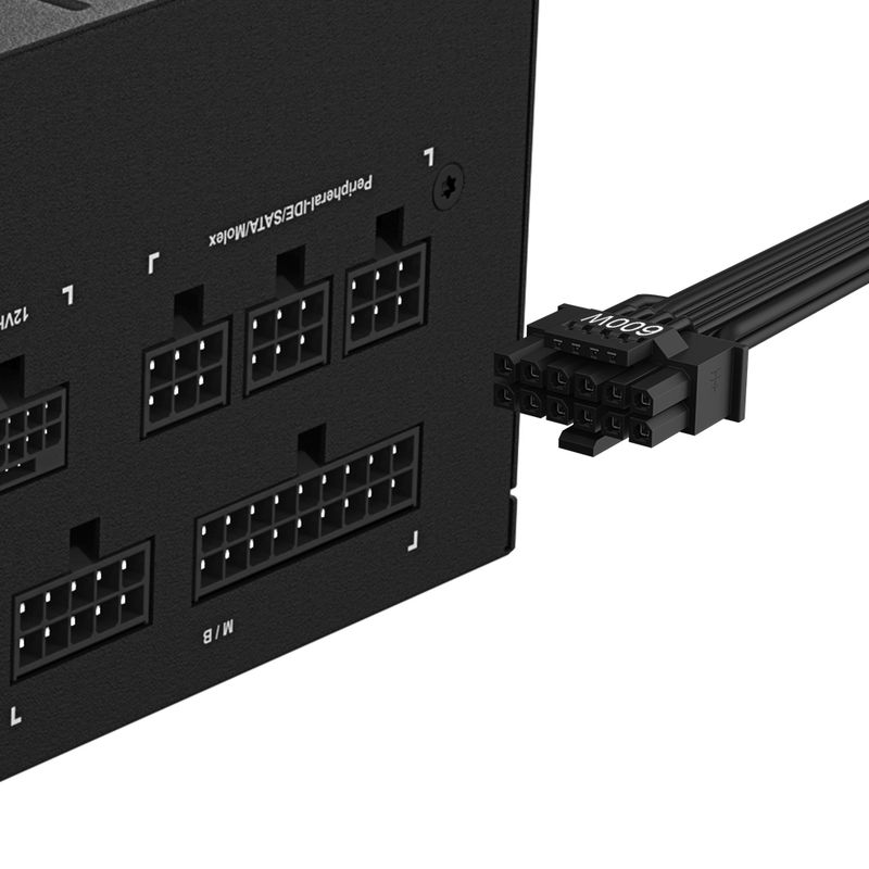 Fuente Alimentación 850W GIGABYTE UD850GM PG5 V2 Fuente de Alimentación – PCIe Gen 5.1, 80 PLUS Gold, Diseño completamente modular, Ventilador de 120 - Imagen 9 de 9