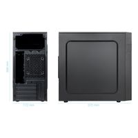 Miniatura 3 de Caja TOOQ  Caja Minitorre Micro-ATX “ISOBOX ULTRA”, Negra  Negro Incluye Fuente