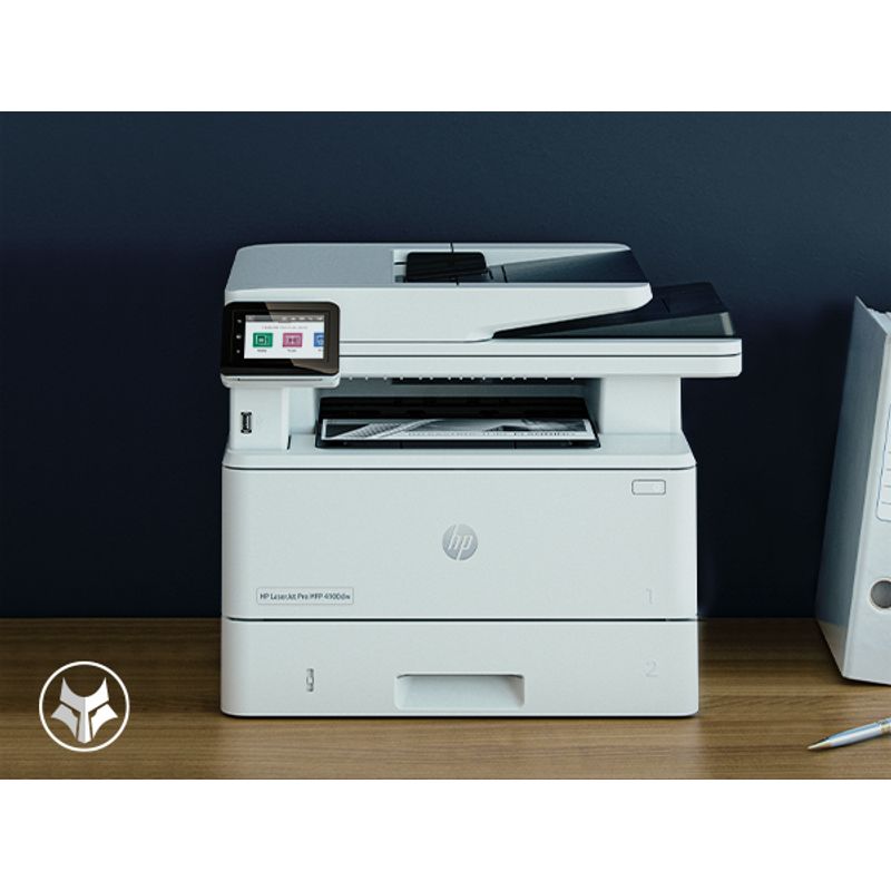 HP LaserJet Pro Multifunción A4Laser Dúplex LaserJet Pro 4102fdn Multifunction Blanco y negro Impresora, Solo Ethernet; Fotocopiadora, escáner - Imagen 6 de 8
