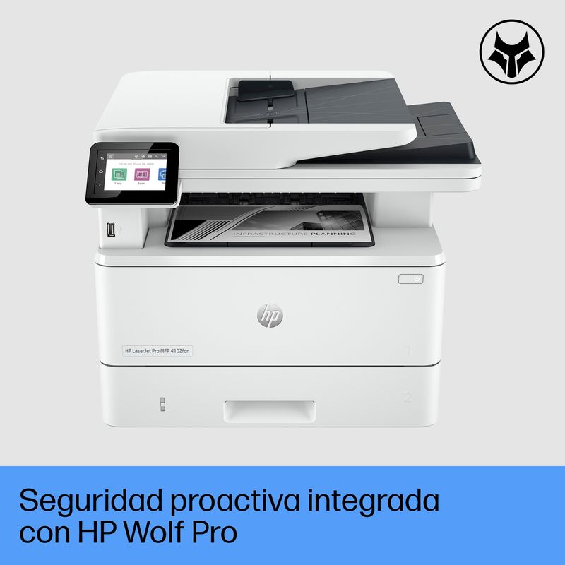 HP LaserJet Pro Multifunción A4Laser Dúplex Impresora multifunción HP LaserJet Pro 4102fdn - Imagen 5 de 5