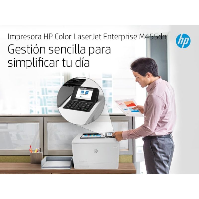 HP Color LaserJet Enterprise Impresora HP Color LaserJet Enterprise M455dn Laser Wifi Dúplex Color - Imagen 16 de 18