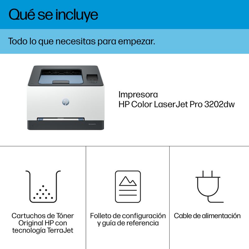 HP Multifunción A4Wifi Laser Dúplex LaserJet Pro 3202dw Inalámbrico Multifunction Color Impresora, A doble cara - Imagen 4 de 12