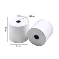 Miniatura 2 de iggual Pack 5 rollos papel térmico sin BPA 80X80mm