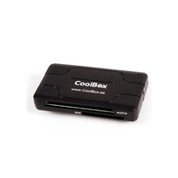 Miniatura 1 de LECTOR MULTITARJETA COOLBOX SD/MMC/MICRO SD USB CRE-050 NEGRO