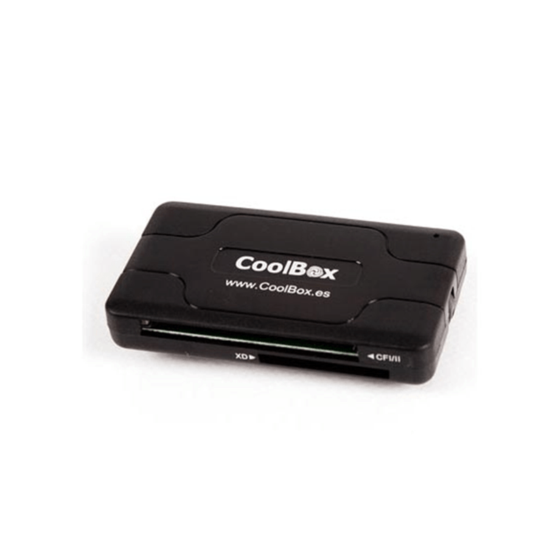 LECTOR MULTITARJETA COOLBOX SD/MMC/MICRO SD USB CRE-050 NEGRO - Imagen 1 de 3