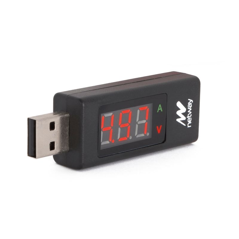 COMPROBADOR MEDIDOS NETWAY CORRIENTE Y VOLTAJE USB - Imagen 1 de 2