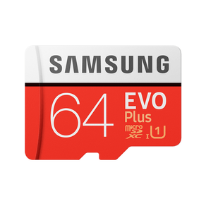 Memoria microsdxc samsung evo plus 64gb Clase 10 UHS-I rojo plata blanco MB-MC64HA/EU