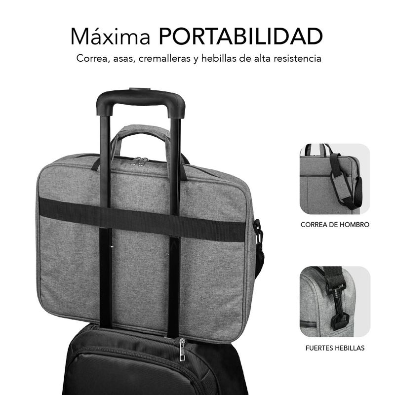 MALETIN PORTATIL 13.3 - 14´´ SUBBLIM GREY - Imagen 2 de 4