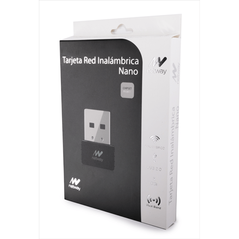 TARJETA DE RED INAL. NETWAY AC600 DUALBAND USB - Imagen 2 de 3