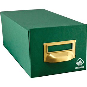 FICHERO CARTON FORRADO EN GELTEX PARA 500 FICHAS (250X190X250 MM) MARIOLA 5-500