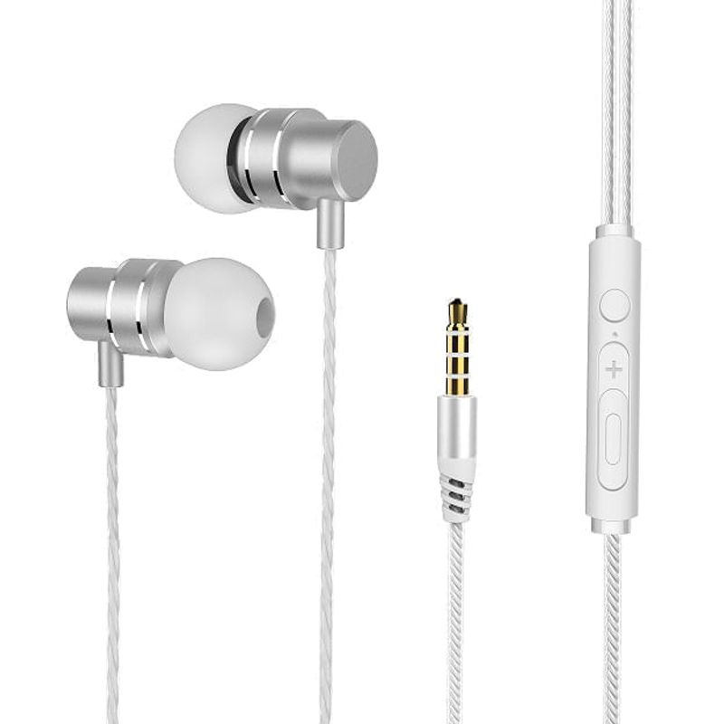 AURICULARES + MICRO IN-EAR NETWAY BLANCO-SILVER - Imagen 1 de 1